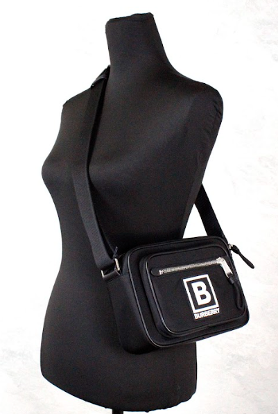 Paddy Small Black Nylon Logo Camera Belt Fanny Pack Bag - GLAMHUB BOUTIQUE 