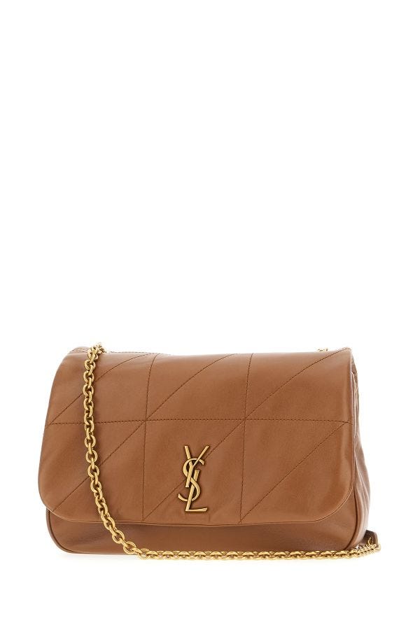 Brown Lamb Leather Jamie 4.3 Small Shoulder bag - GLAMHUB BOUTIQUE 