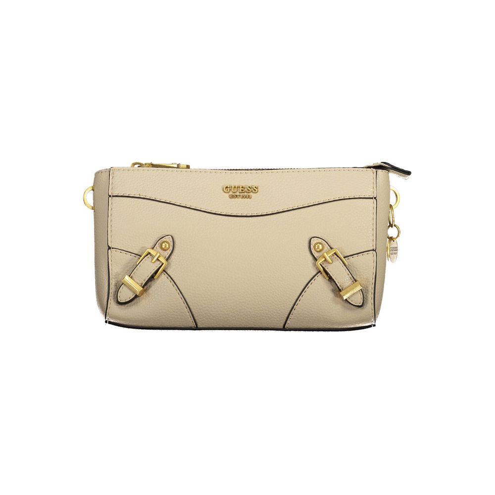 Beige Polyethylene Handbag - GLAMHUB BOUTIQUE 