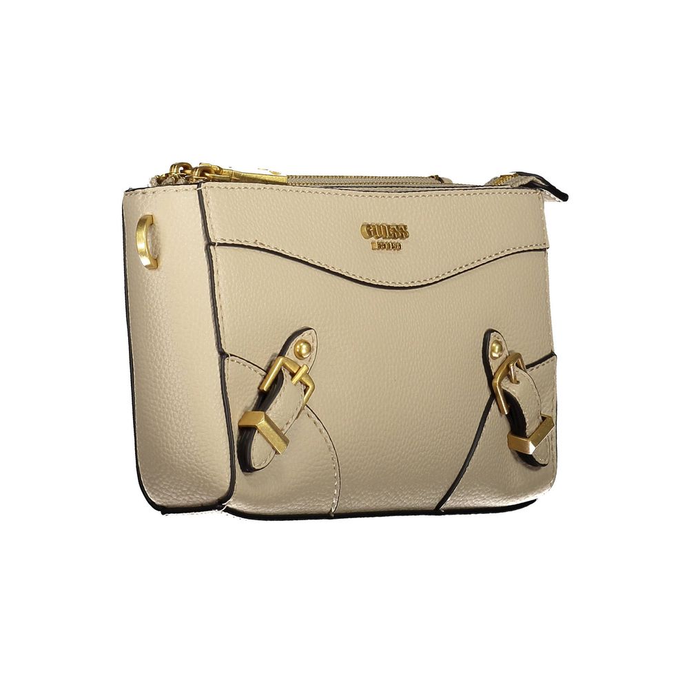 Beige Polyethylene Handbag - GLAMHUB BOUTIQUE 