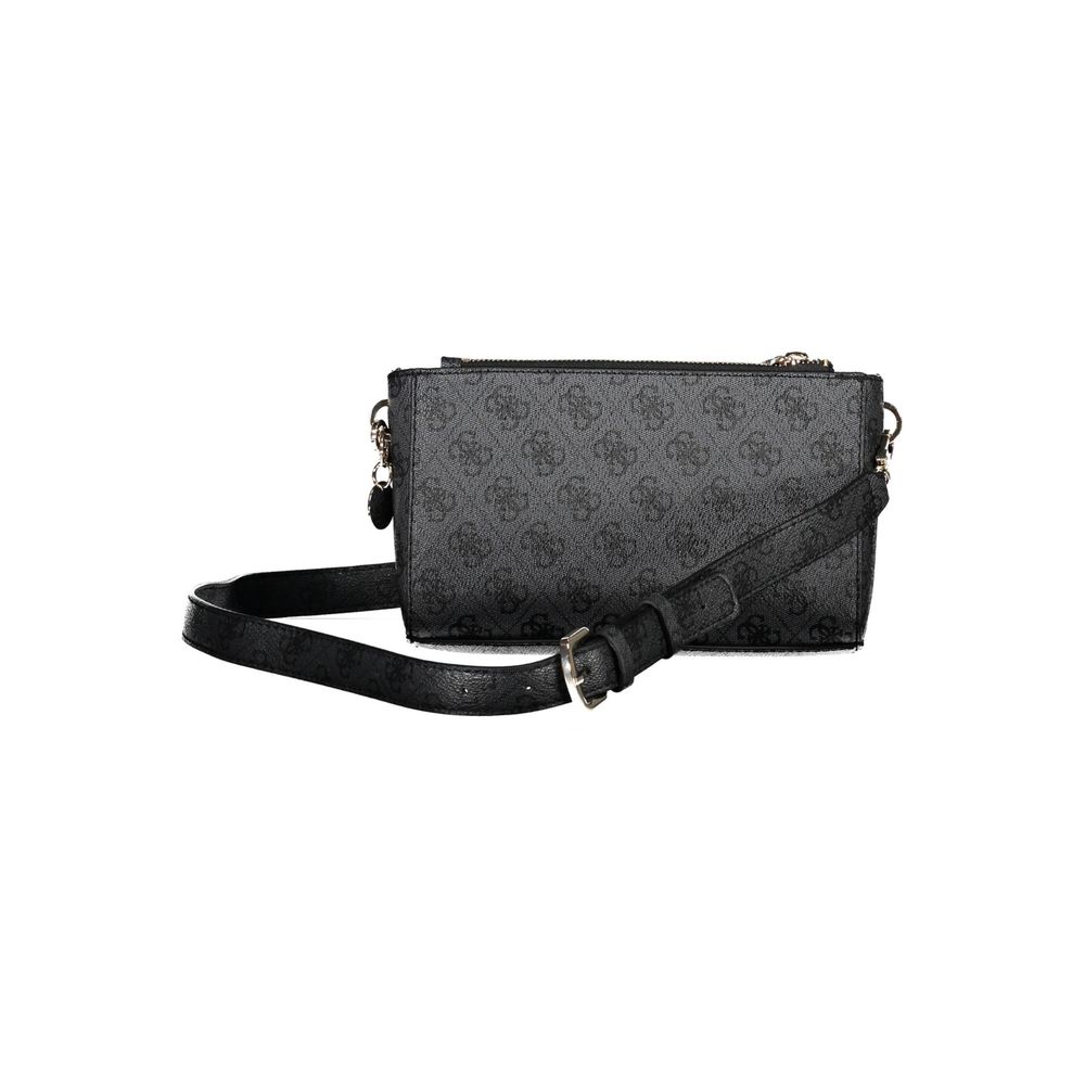 Black Polyethylene Handbag - GLAMHUB BOUTIQUE 