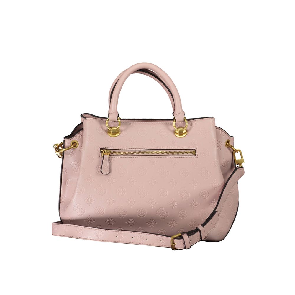 Pink Polyethylene Handbag - GLAMHUB BOUTIQUE 