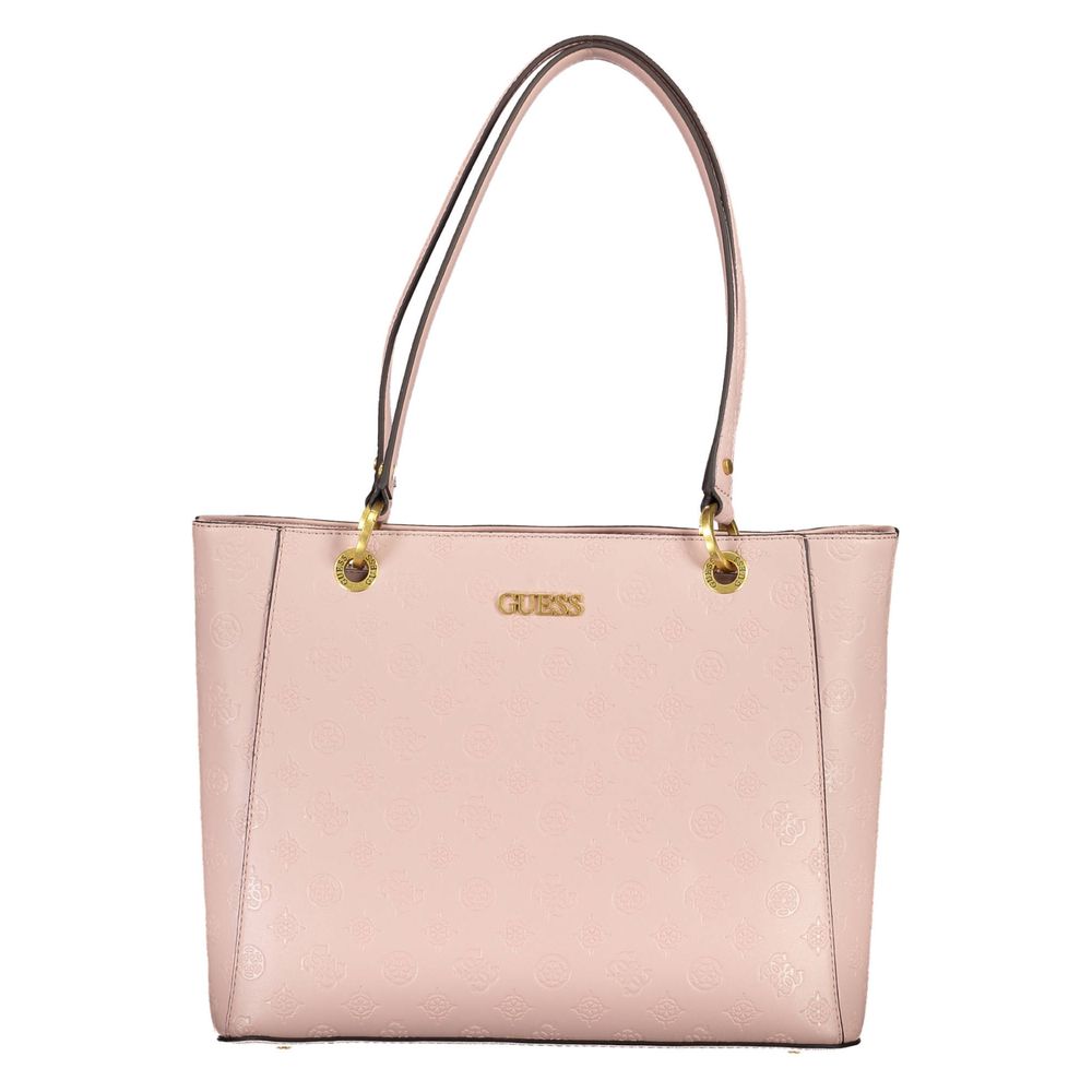 Pink Polyethylene Handbag - GLAMHUB BOUTIQUE 