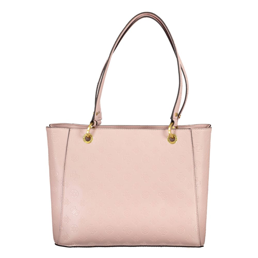 Pink Polyethylene Handbag - GLAMHUB BOUTIQUE 