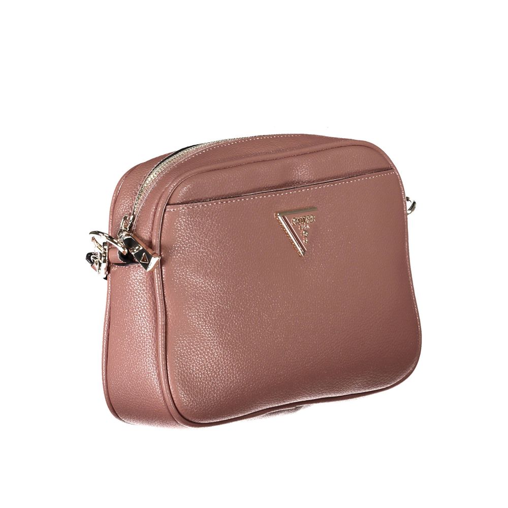 Pink Polyethylene Handbag - GLAMHUB BOUTIQUE 