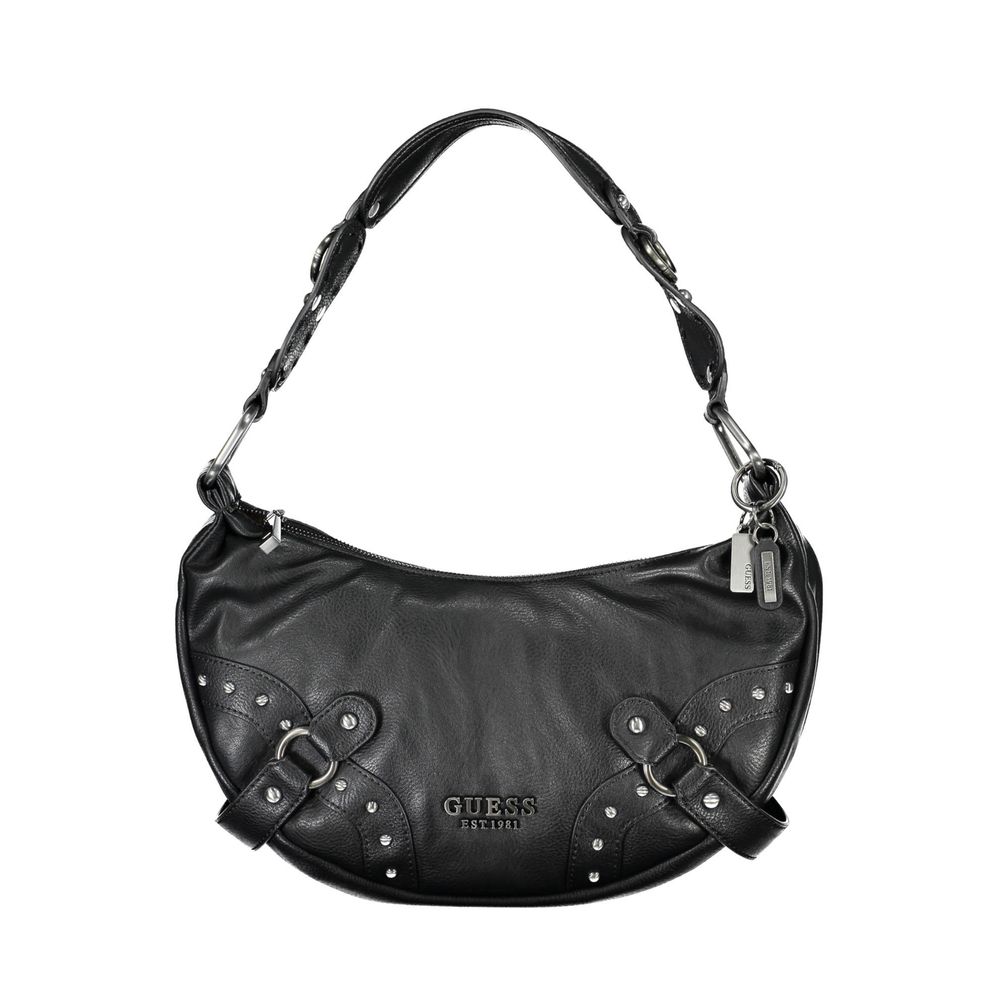 Black Polyethylene Handbag - GLAMHUB BOUTIQUE 