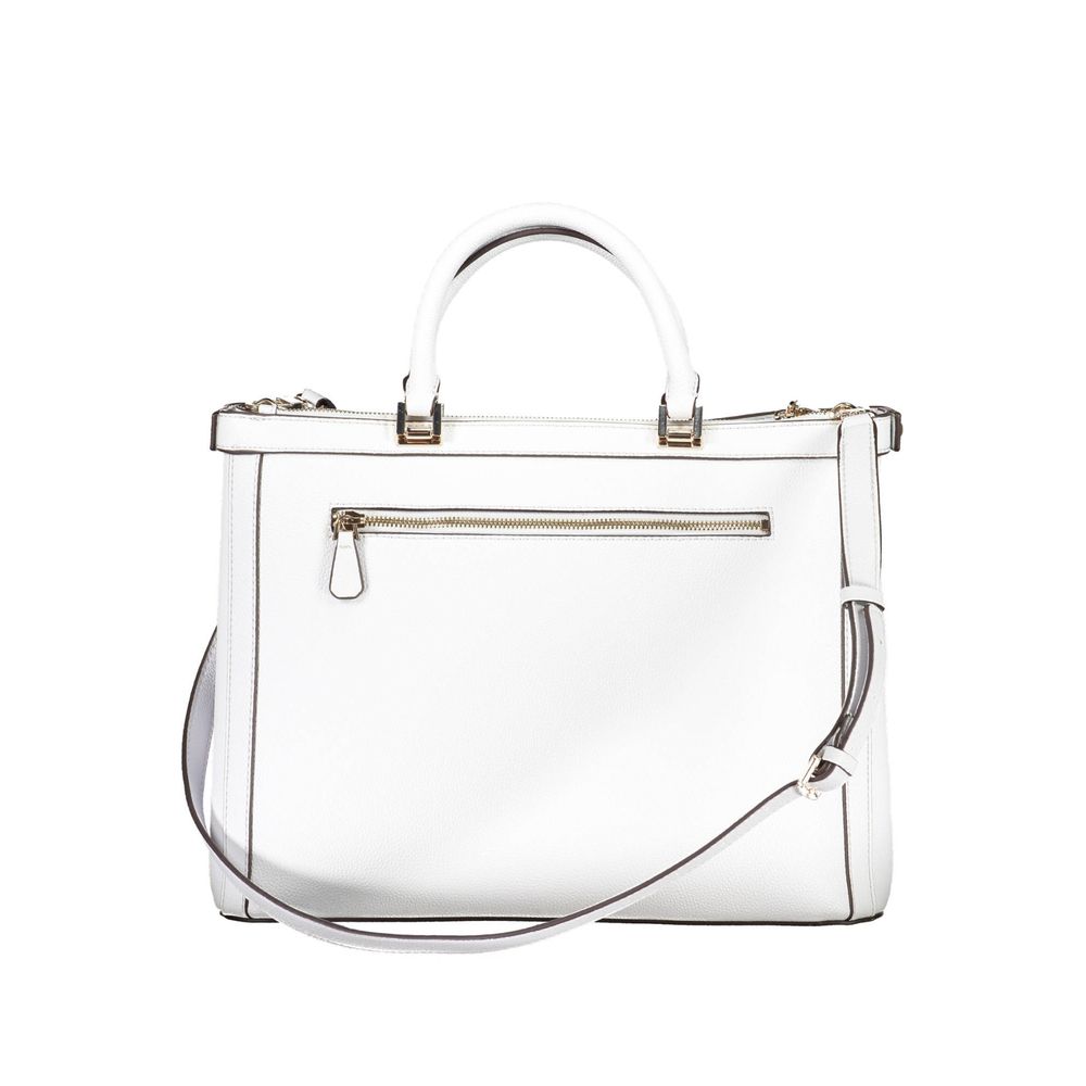 White Polyethylene Handbag - GLAMHUB BOUTIQUE 