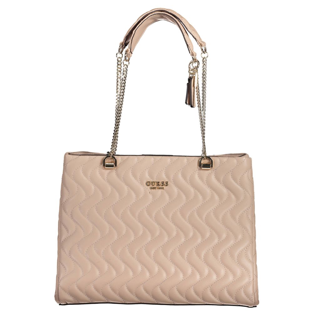 Pink Polyethylene Handbag - GLAMHUB BOUTIQUE 