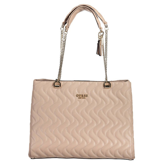 Pink Polyethylene Handbag - GLAMHUB BOUTIQUE 