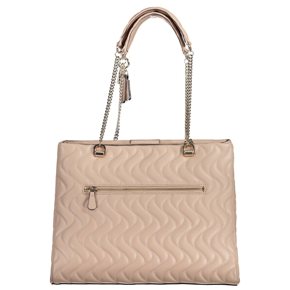 Pink Polyethylene Handbag - GLAMHUB BOUTIQUE 