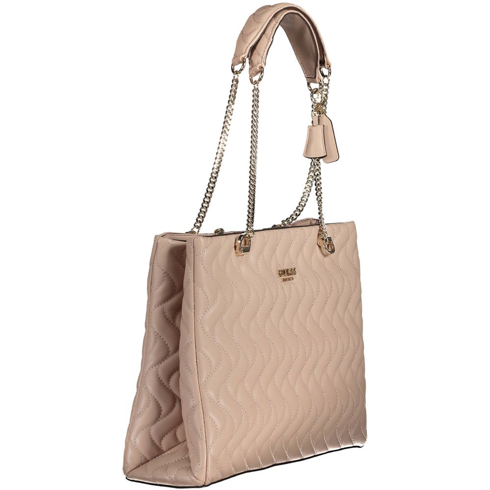 Pink Polyethylene Handbag - GLAMHUB BOUTIQUE 