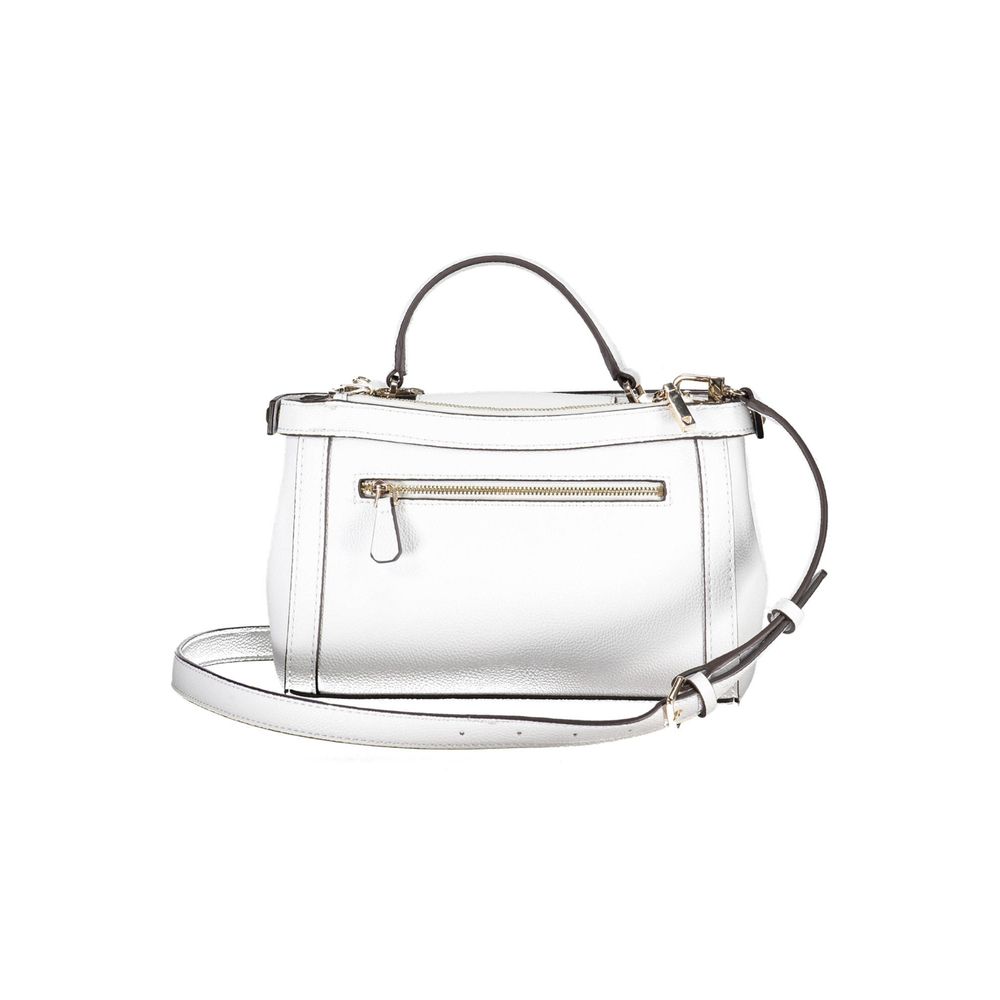 White Polyethylene Handbag - GLAMHUB BOUTIQUE 