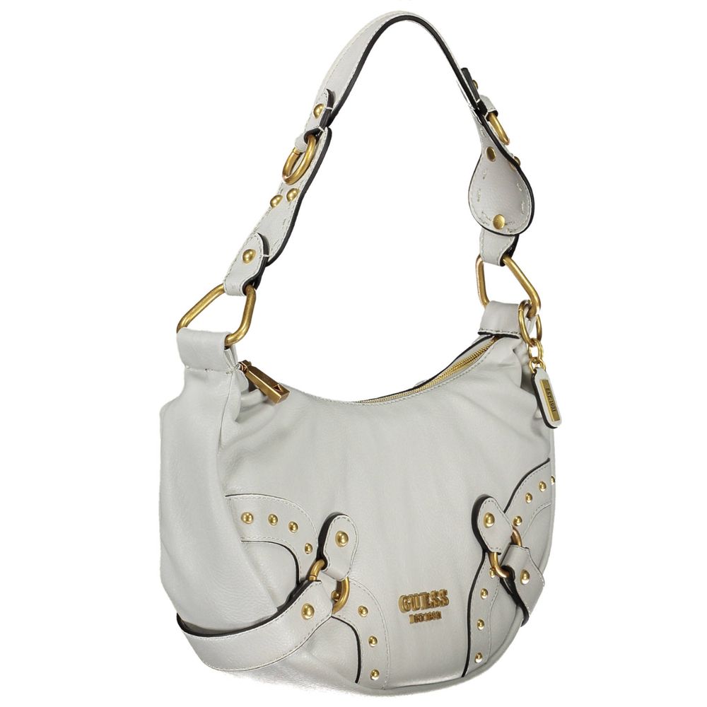 Gray Polyethylene Handbag - GLAMHUB BOUTIQUE 