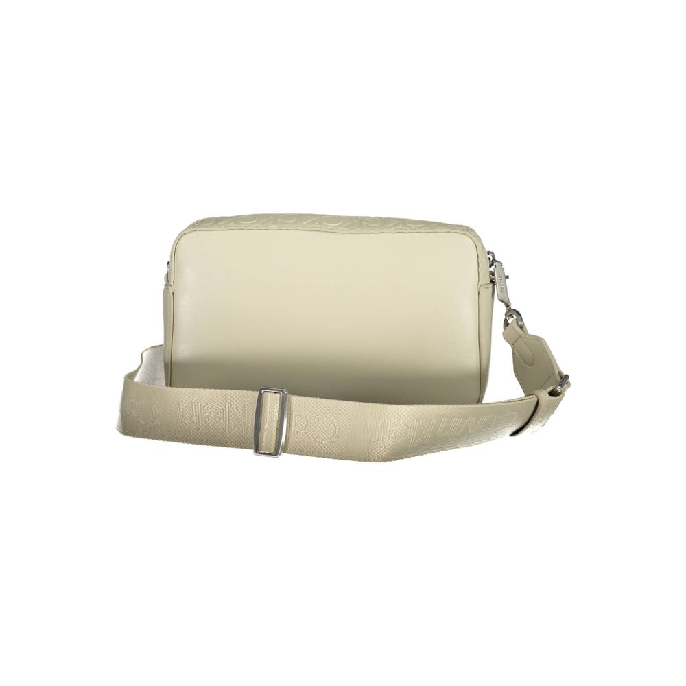 Beige Polyester Handbag - GLAMHUB BOUTIQUE 