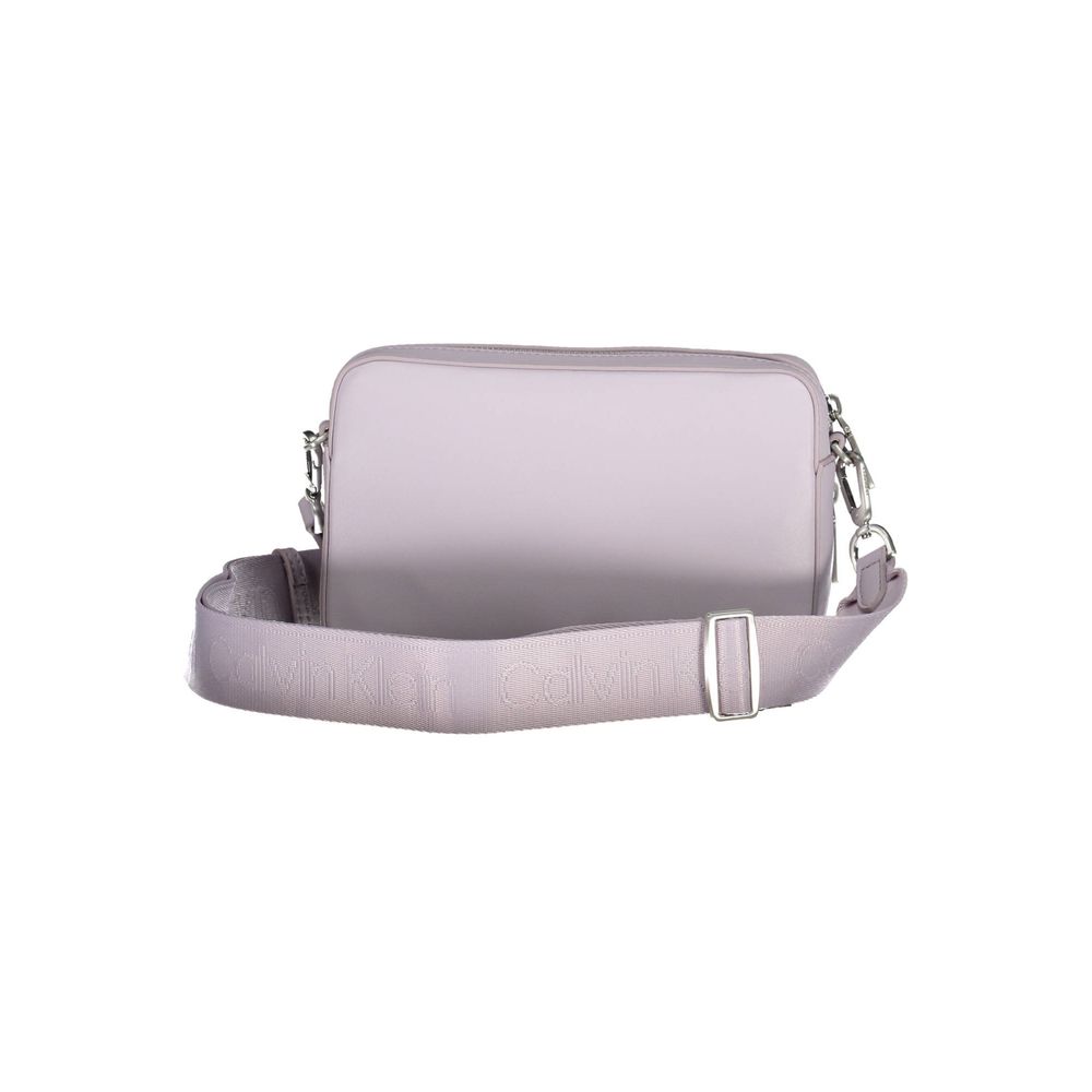 Purple Polyester Handbag - GLAMHUB BOUTIQUE 