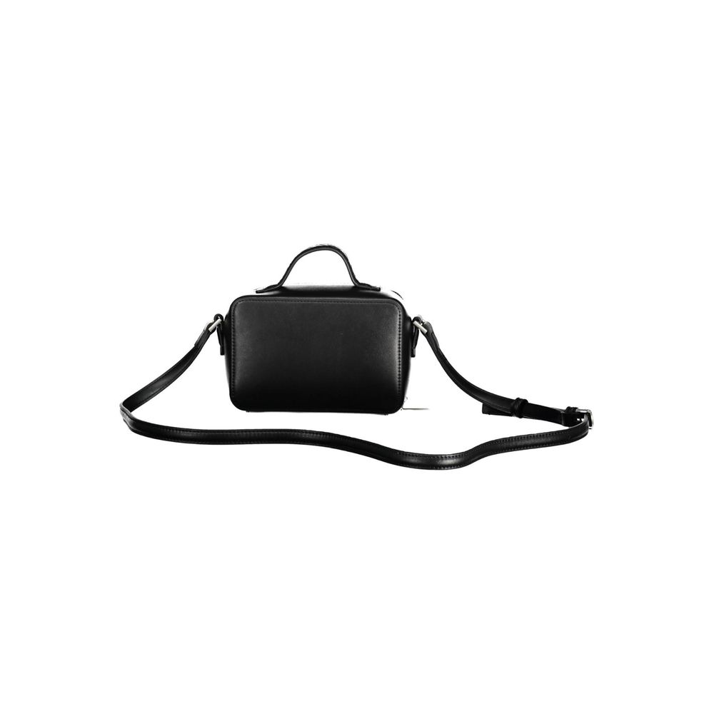 Black Polyester Handbag - GLAMHUB BOUTIQUE 