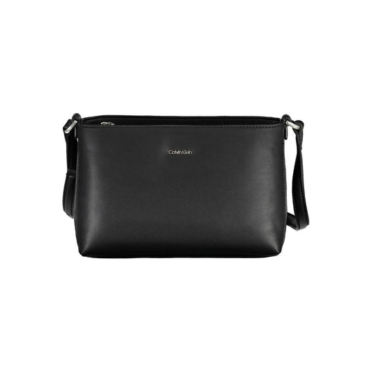 Black Polyester Handbag - GLAMHUB BOUTIQUE 