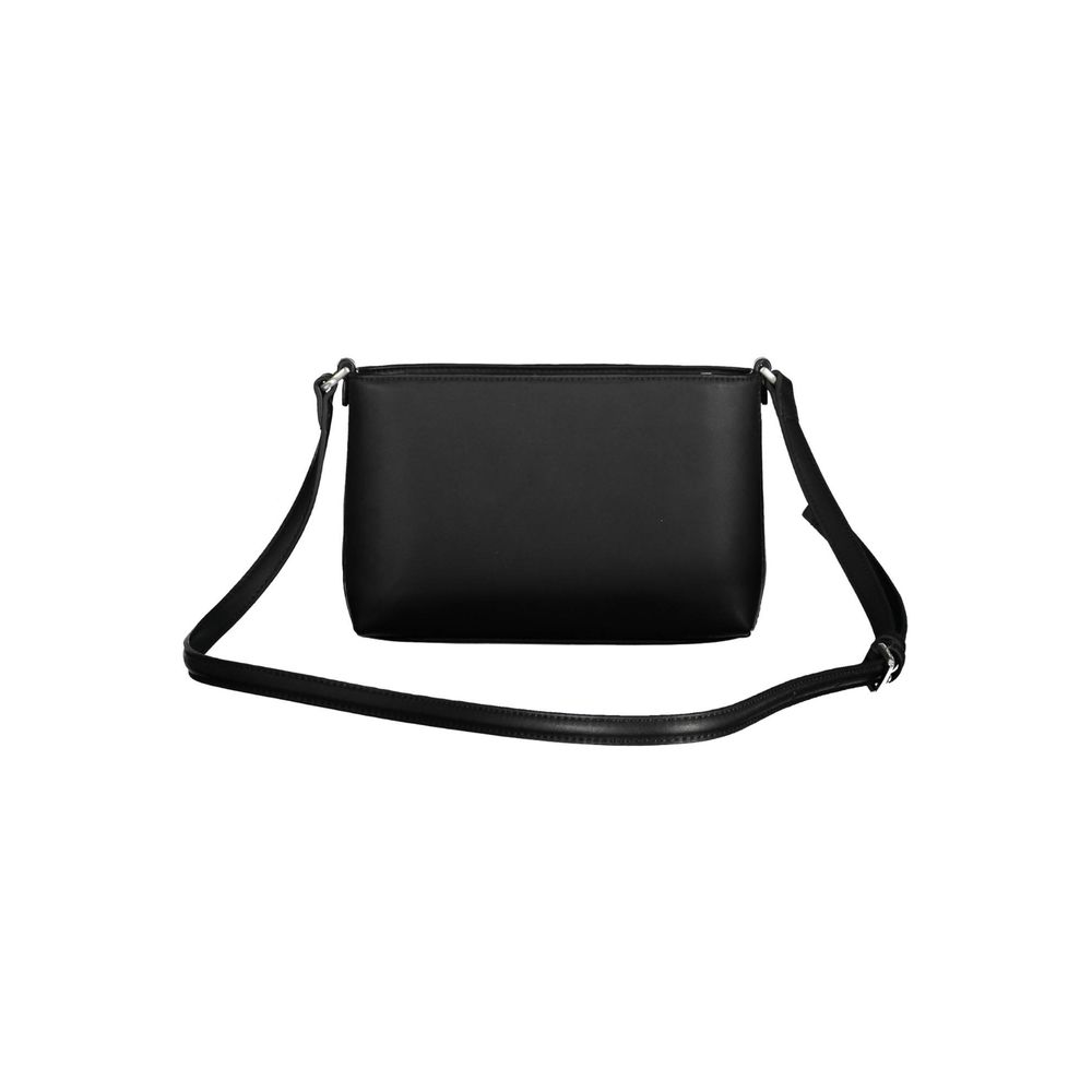 Black Polyester Handbag - GLAMHUB BOUTIQUE 