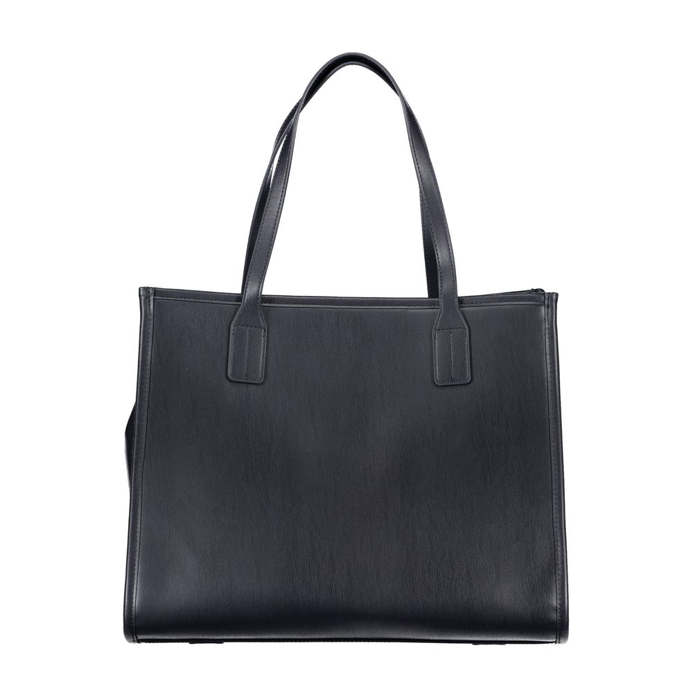 Blue Polyethylene Handbag - GLAMHUB BOUTIQUE 