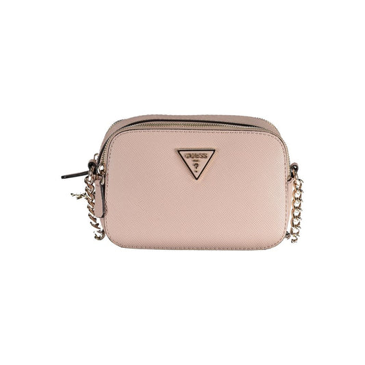 Pink Polyethylene Handbag - GLAMHUB BOUTIQUE 