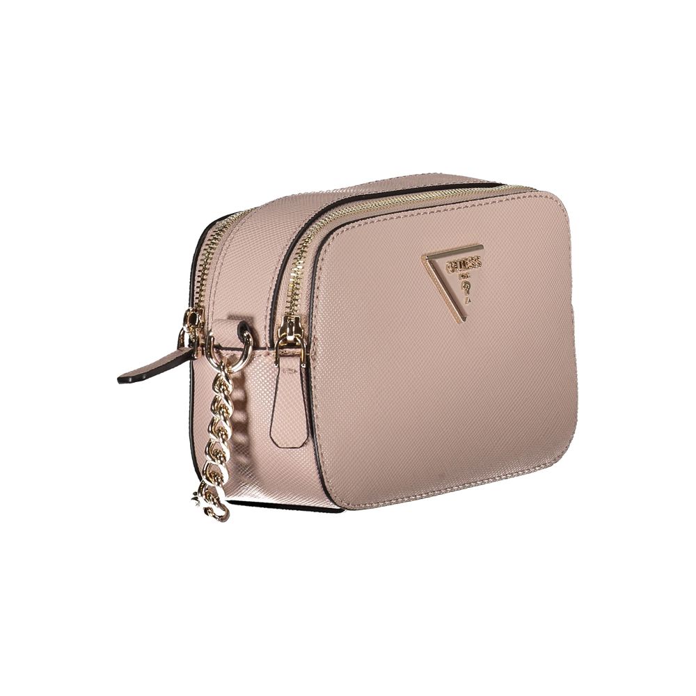 Pink Polyethylene Handbag - GLAMHUB BOUTIQUE 