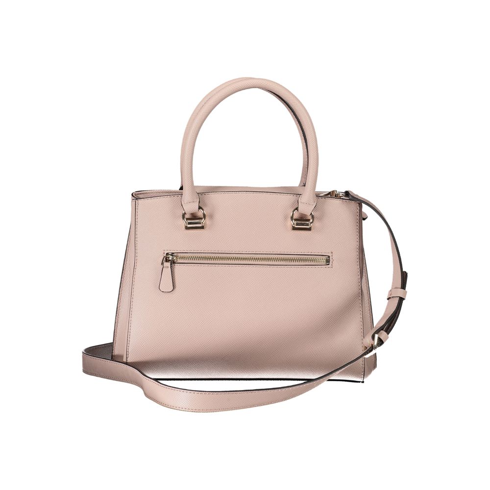 Pink Polyethylene Handbag - GLAMHUB BOUTIQUE 