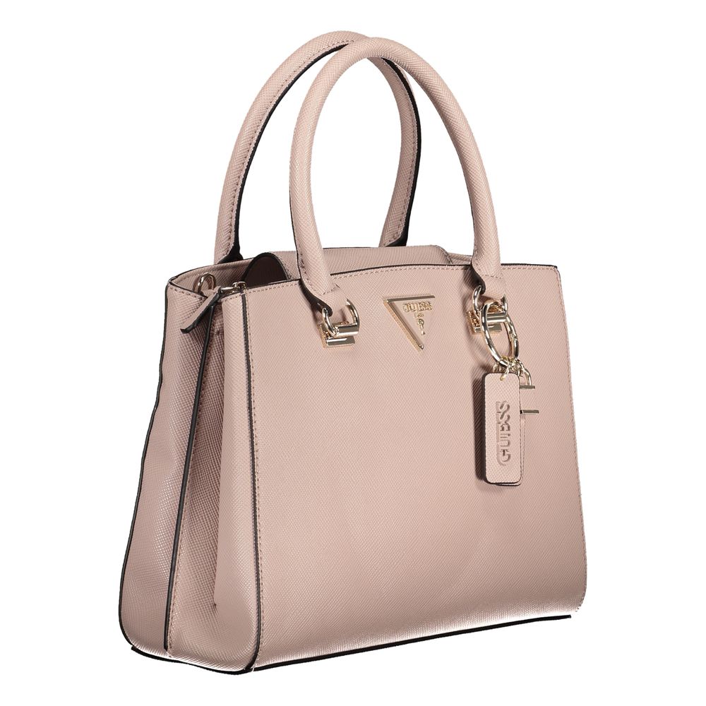 Pink Polyethylene Handbag - GLAMHUB BOUTIQUE 