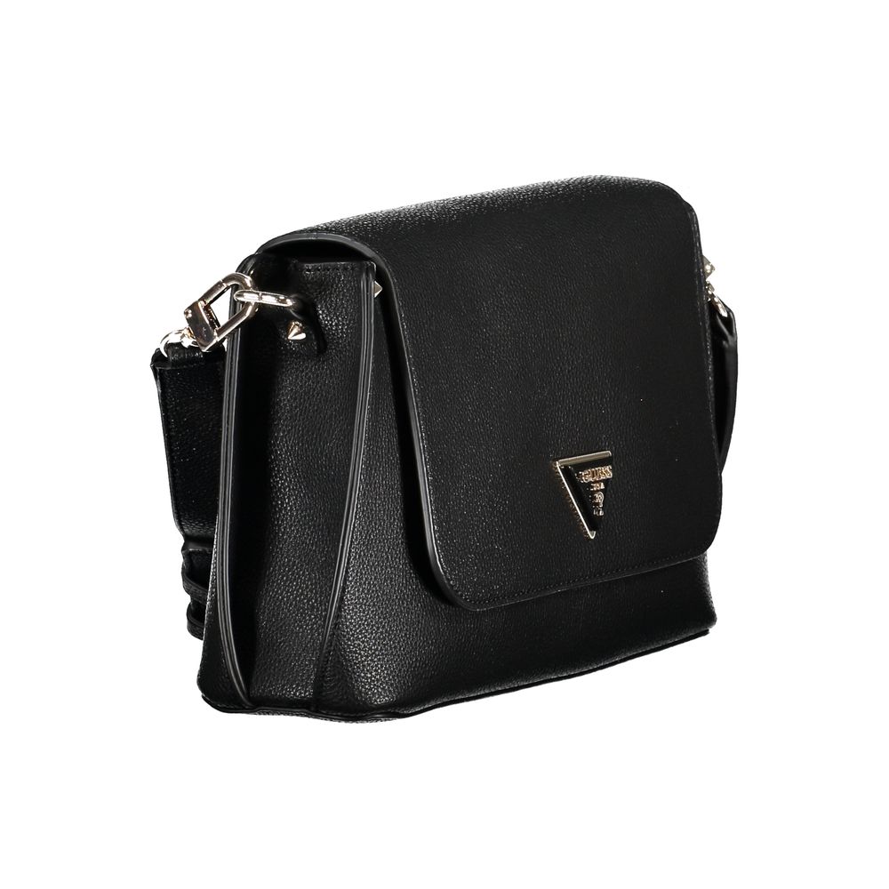 Black Polyethylene Handbag - GLAMHUB BOUTIQUE 