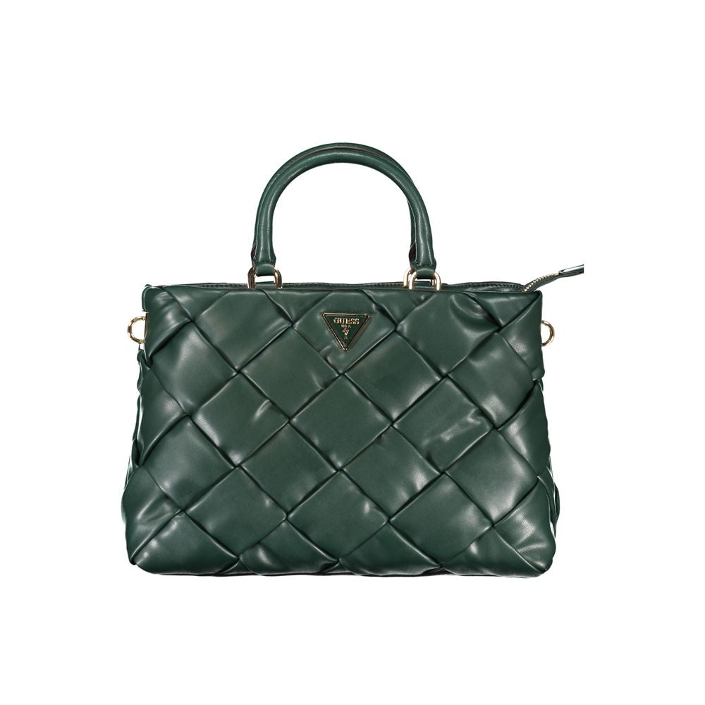 Green Polyethylene Handbag - GLAMHUB BOUTIQUE 