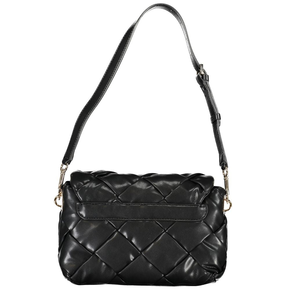 Black Polyethylene Handbag - GLAMHUB BOUTIQUE 