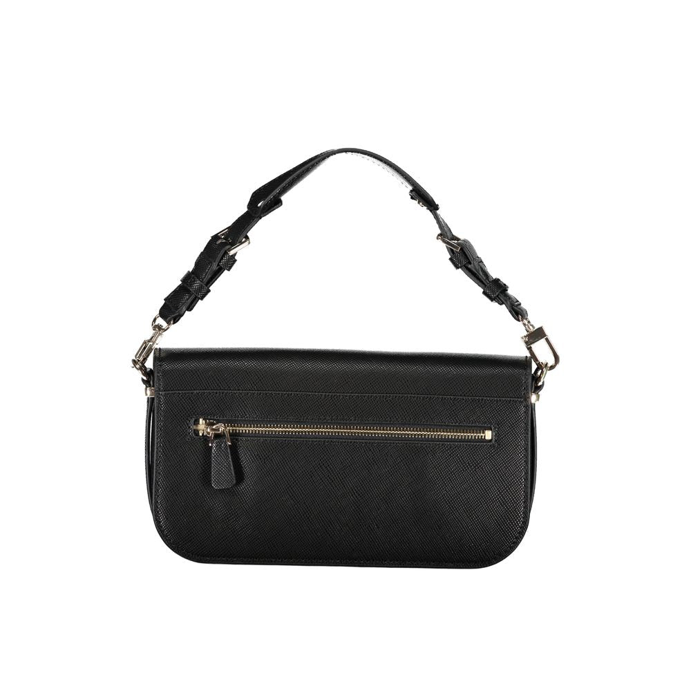 Black Polyethylene Handbag - GLAMHUB BOUTIQUE 