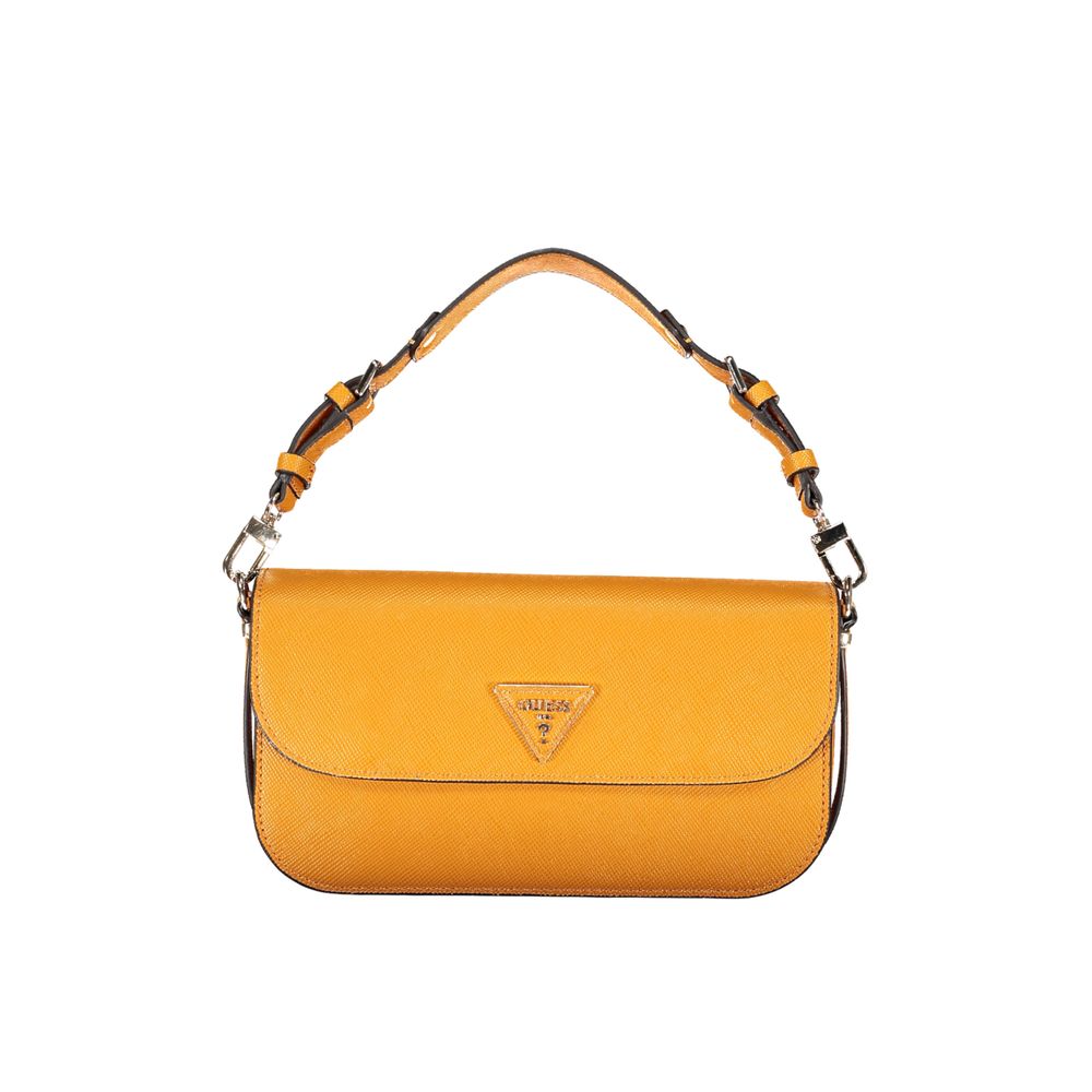 Orange Polyethylene Handbag - GLAMHUB BOUTIQUE 