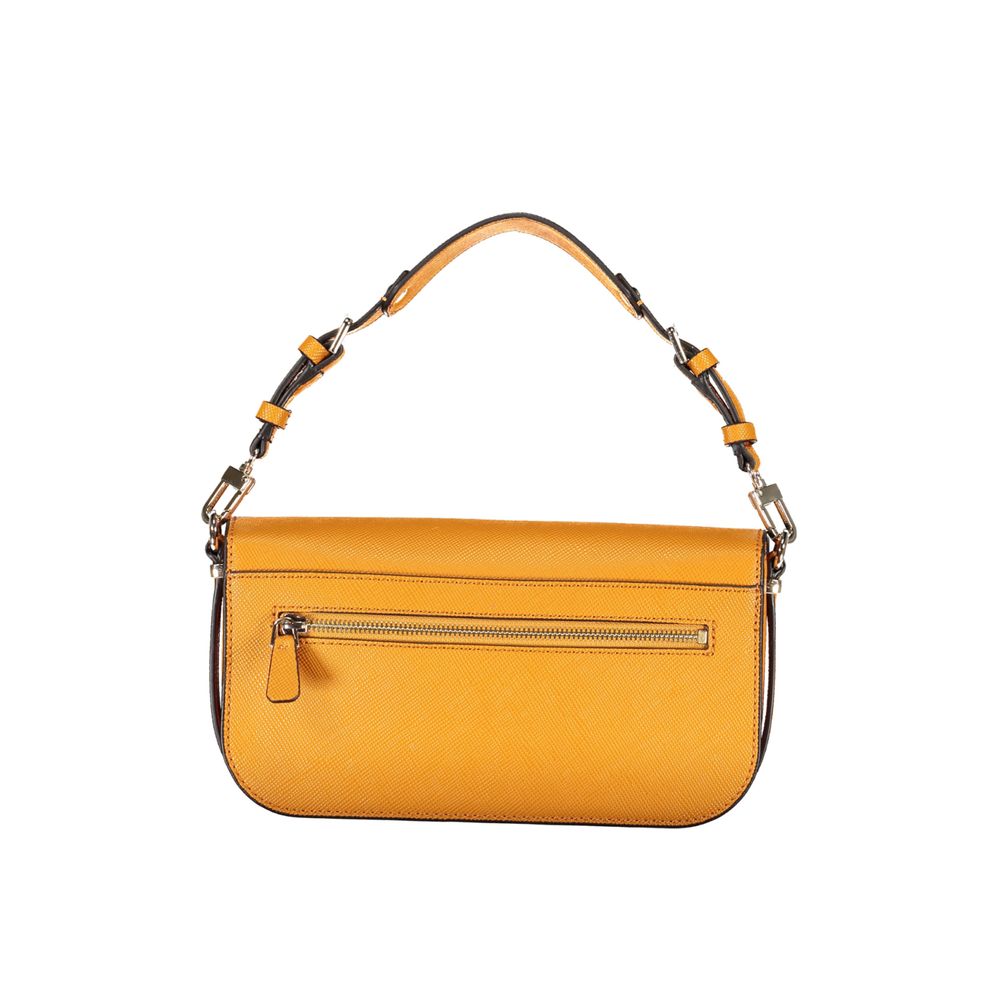 Orange Polyethylene Handbag - GLAMHUB BOUTIQUE 