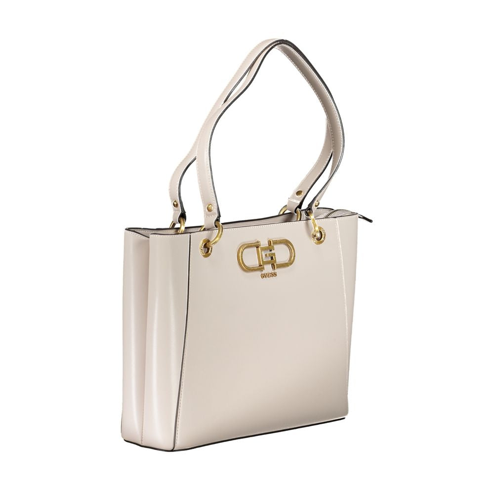 Gray Polyethylene Handbag - GLAMHUB BOUTIQUE 