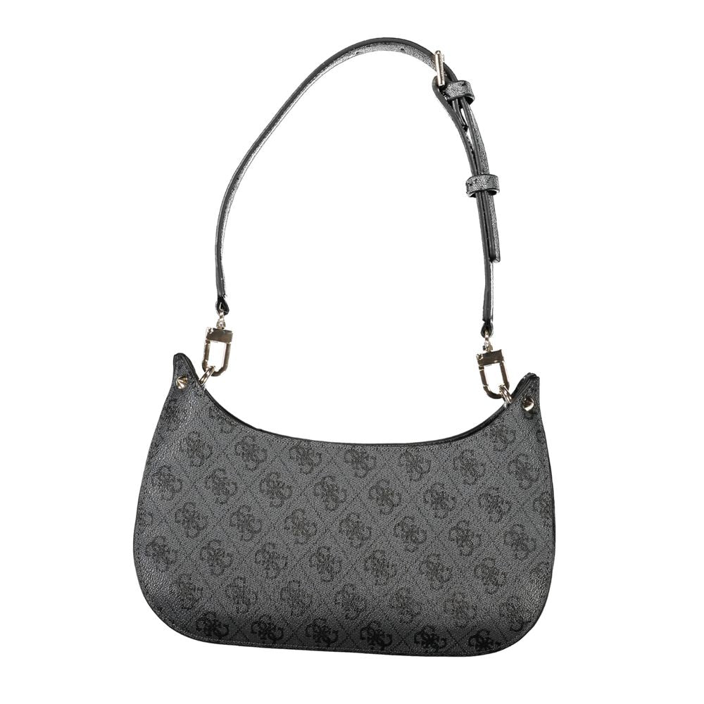 Black Polyethylene Handbag - GLAMHUB BOUTIQUE 