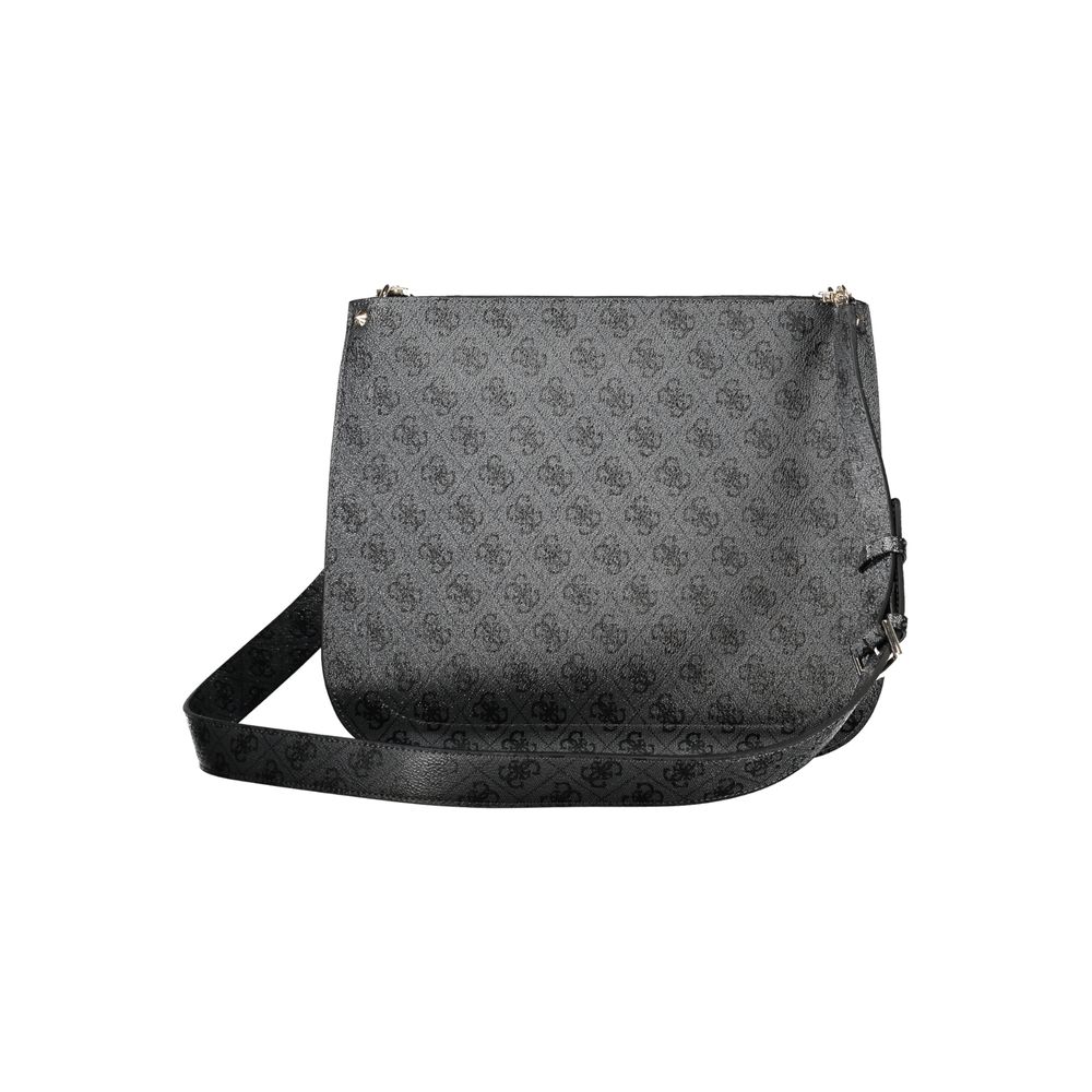 Black Polyethylene Handbag - GLAMHUB BOUTIQUE 