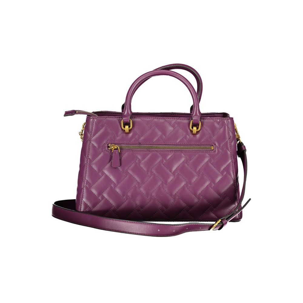 Purple Polyethylene Handbag - GLAMHUB BOUTIQUE 