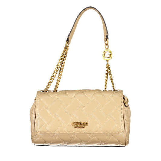 Beige Polyethylene Handbag - GLAMHUB BOUTIQUE 