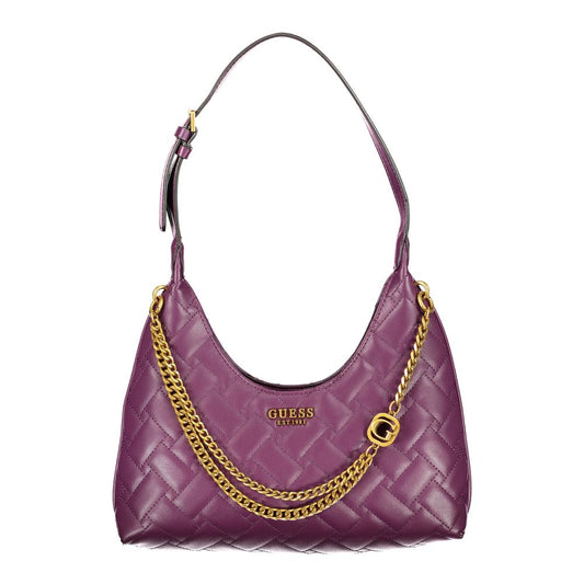 Purple Polyethylene Handbag - GLAMHUB BOUTIQUE 