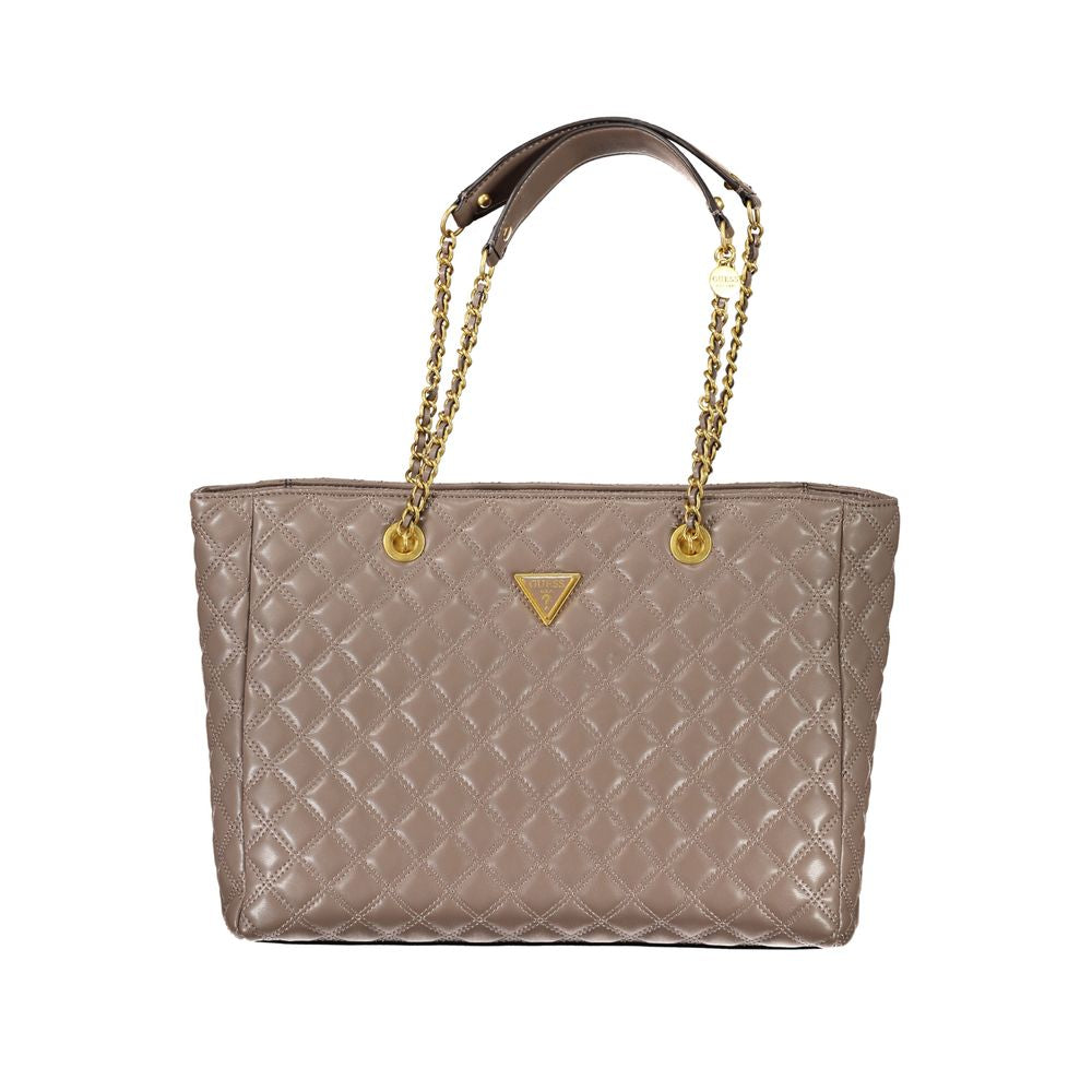 Beige Polyethylene Handbag - GlamHub Luxury and Icon Brand Clothing