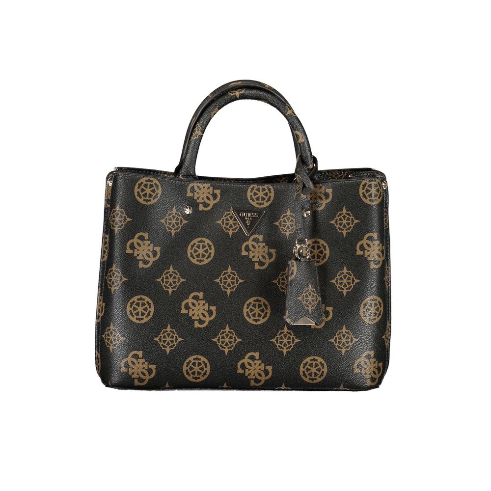 Brown Polyethylene Handbag - GLAMHUB BOUTIQUE 