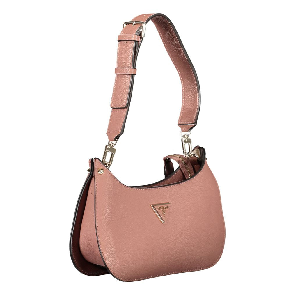 Pink Polyethylene Handbag - GLAMHUB BOUTIQUE 