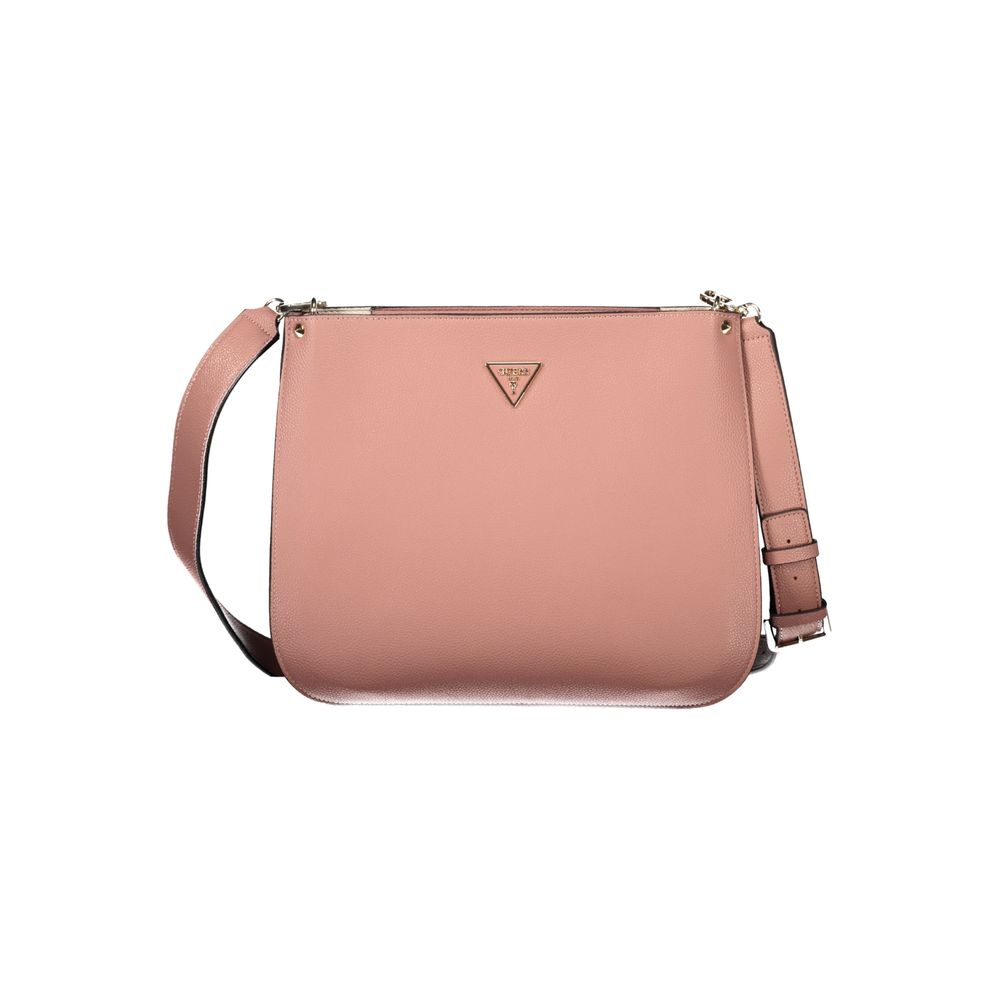 Pink Polyethylene Handbag - GLAMHUB BOUTIQUE 