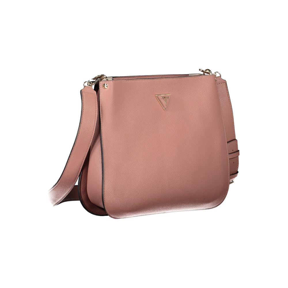 Pink Polyethylene Handbag - GLAMHUB BOUTIQUE 