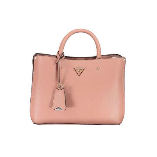 Pink Polyethylene Handbag - GLAMHUB BOUTIQUE 