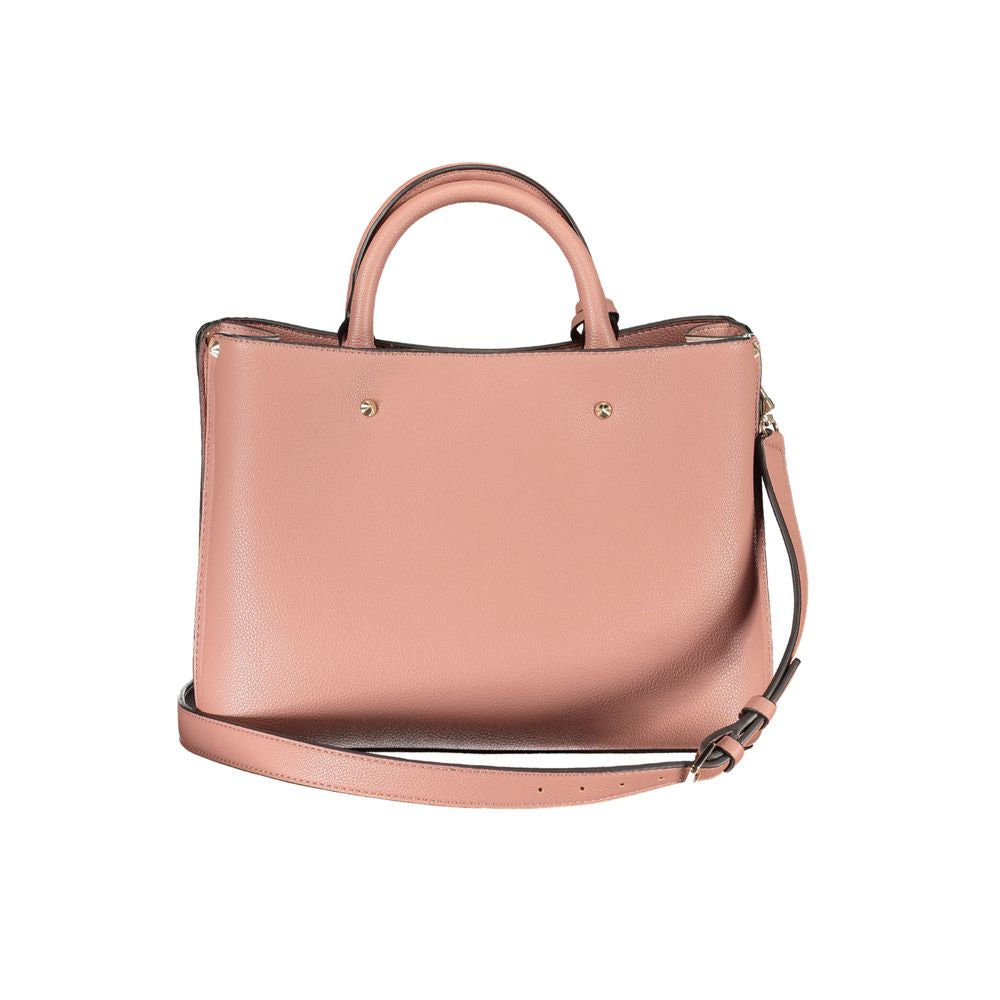 Pink Polyethylene Handbag - GLAMHUB BOUTIQUE 