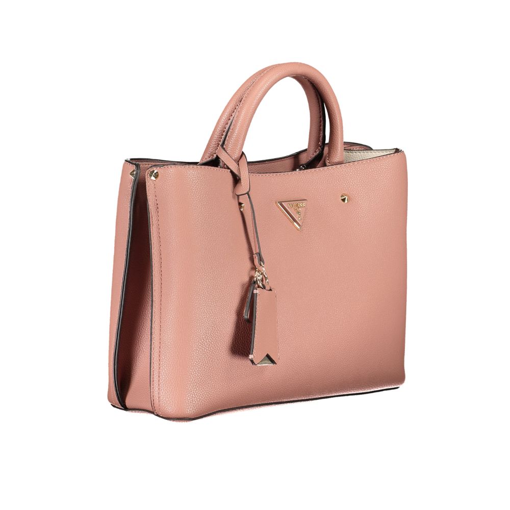 Pink Polyethylene Handbag - GLAMHUB BOUTIQUE 