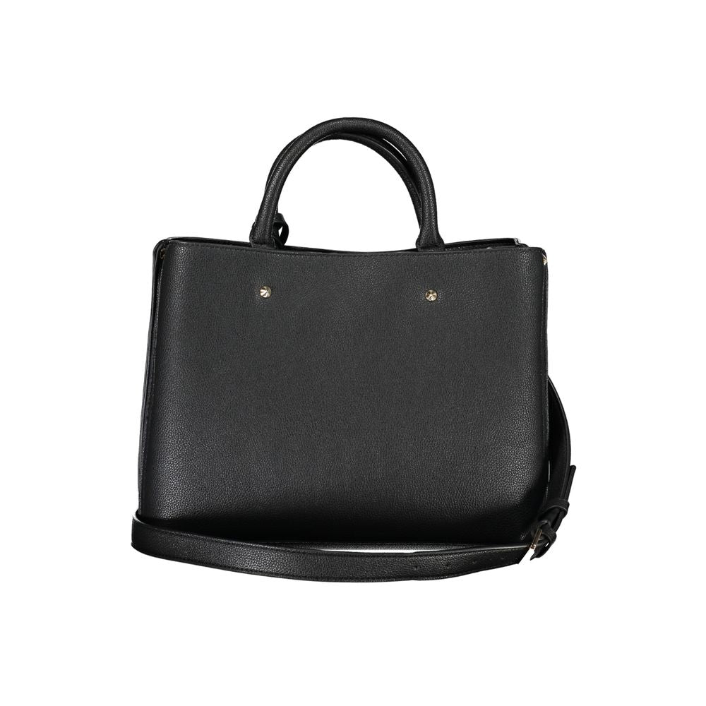 Black Polyethylene Handbag - GLAMHUB BOUTIQUE 