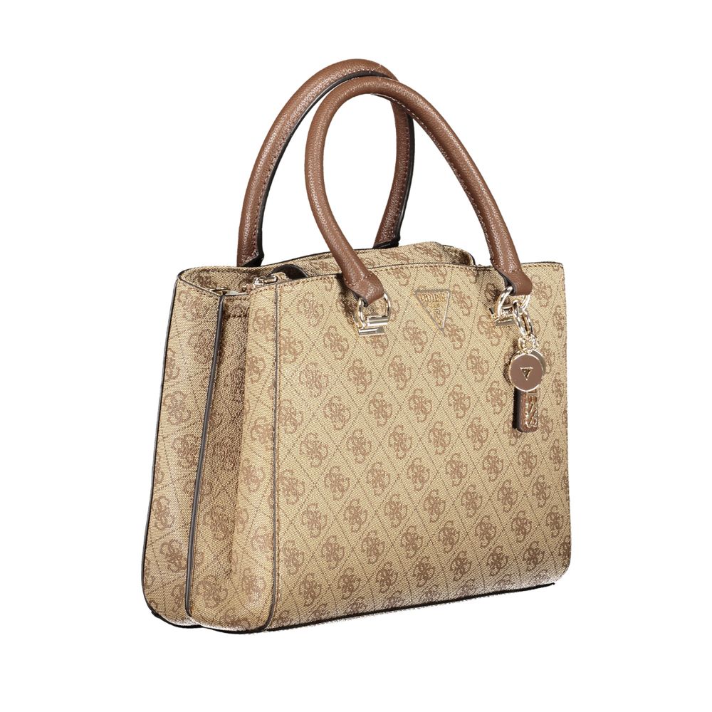 Beige Polyethylene Handbag - GLAMHUB BOUTIQUE 