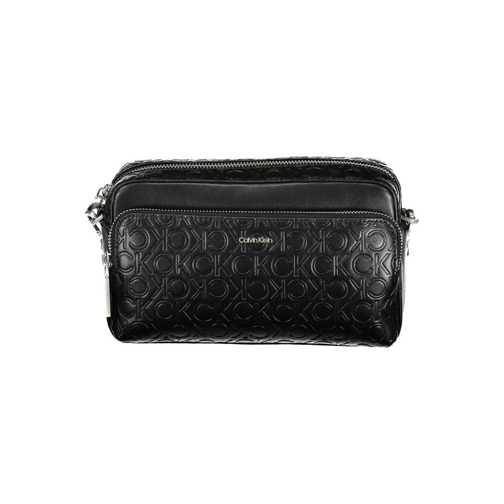 Black Polyester Handbag - GLAMHUB BOUTIQUE 